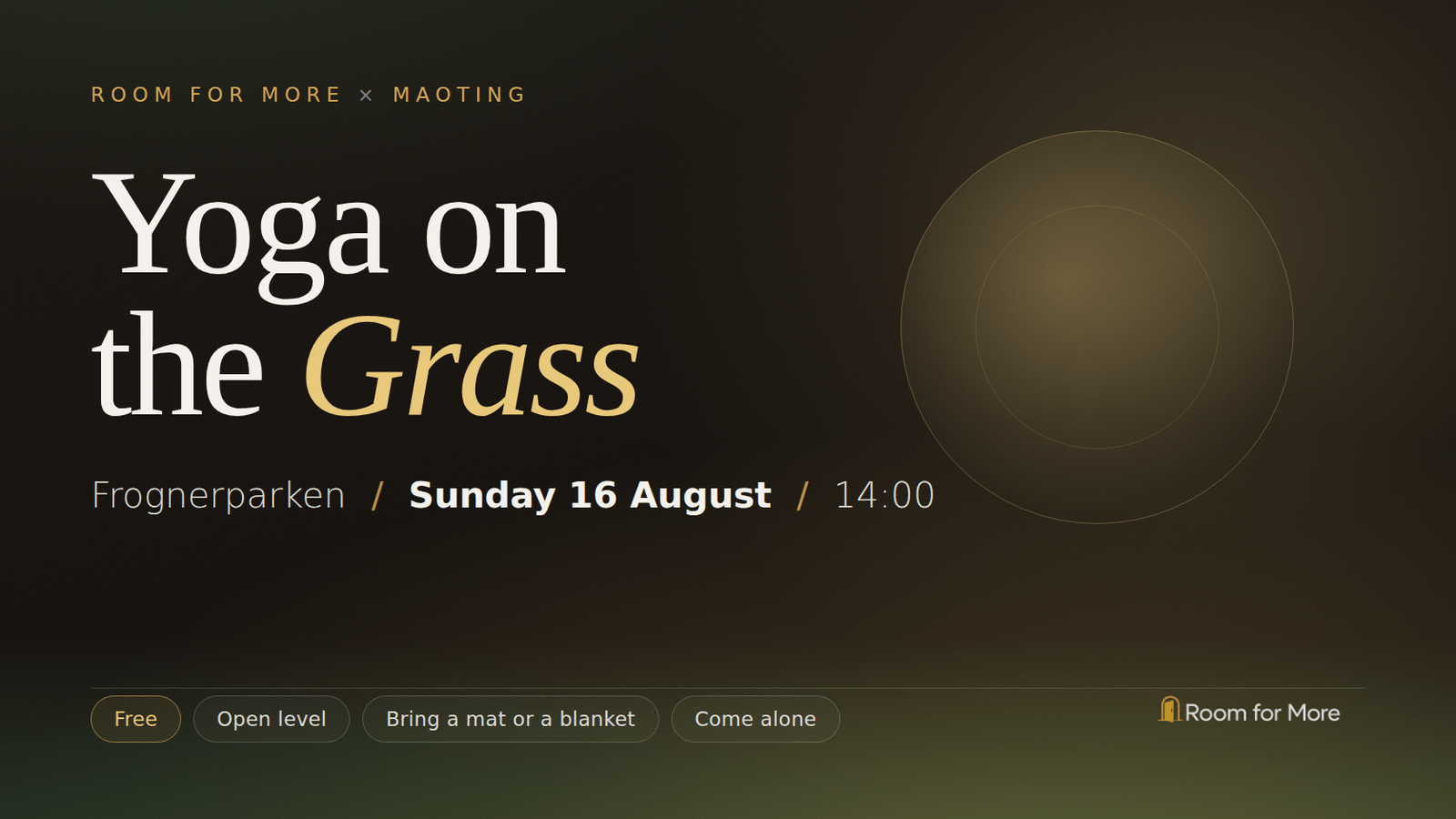 Yoga on the Grass — Frognerparken, event image