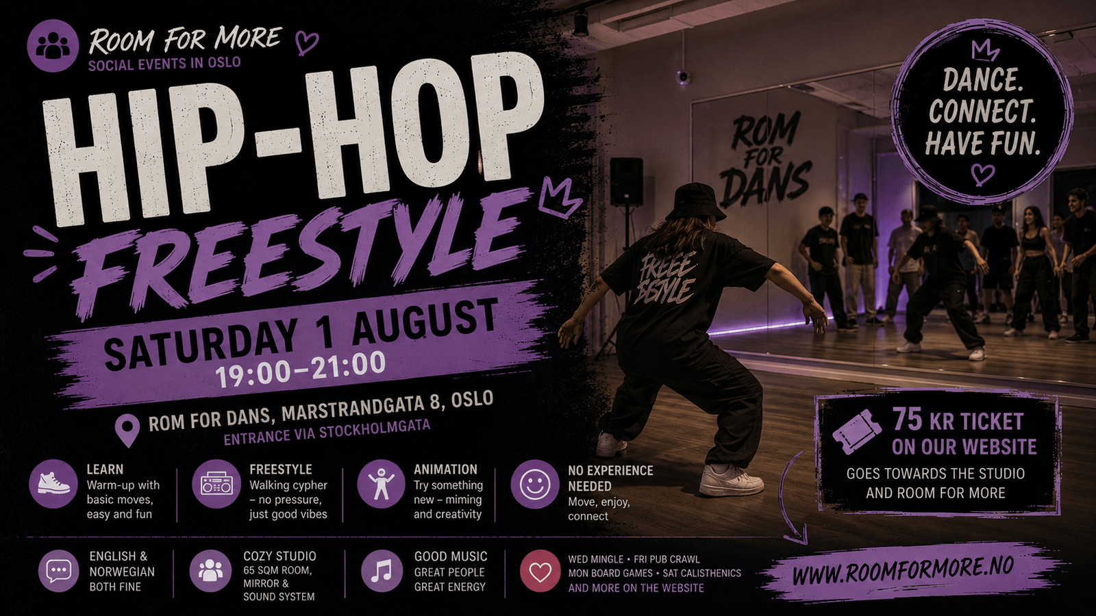 Community hip-hop freestyle session — Oslo (co-hosted, planning stage), event image